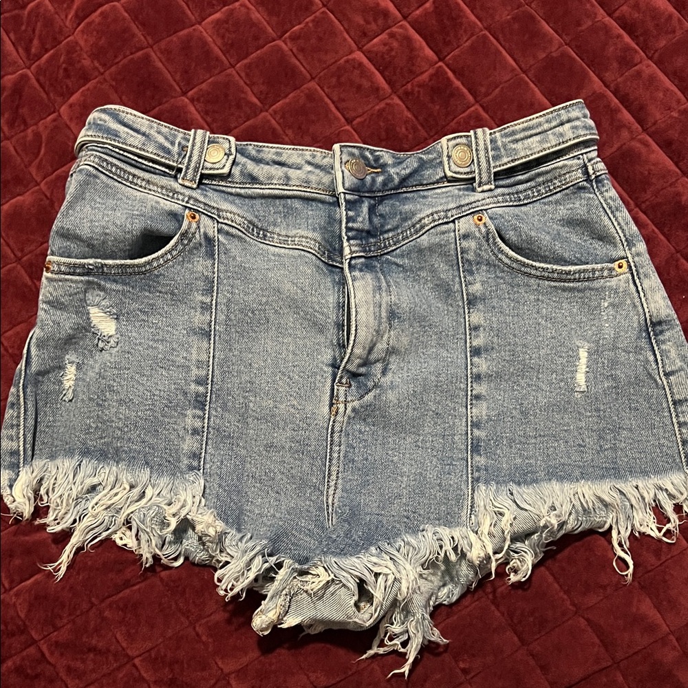Blue Denim Shorts